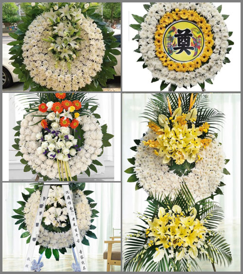 安徽阜阳市颍泉区闻集镇张湖村花圈速递